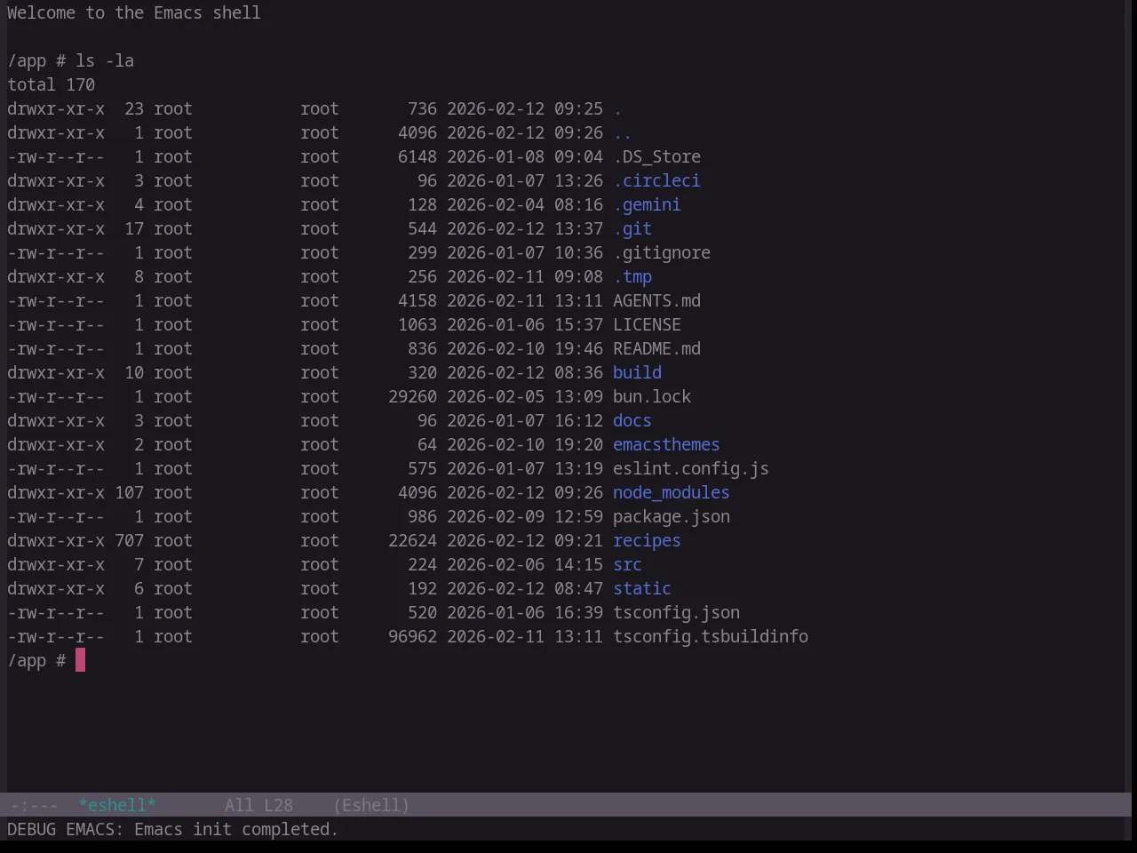 Base16 Atelier Cave Theme in eshell