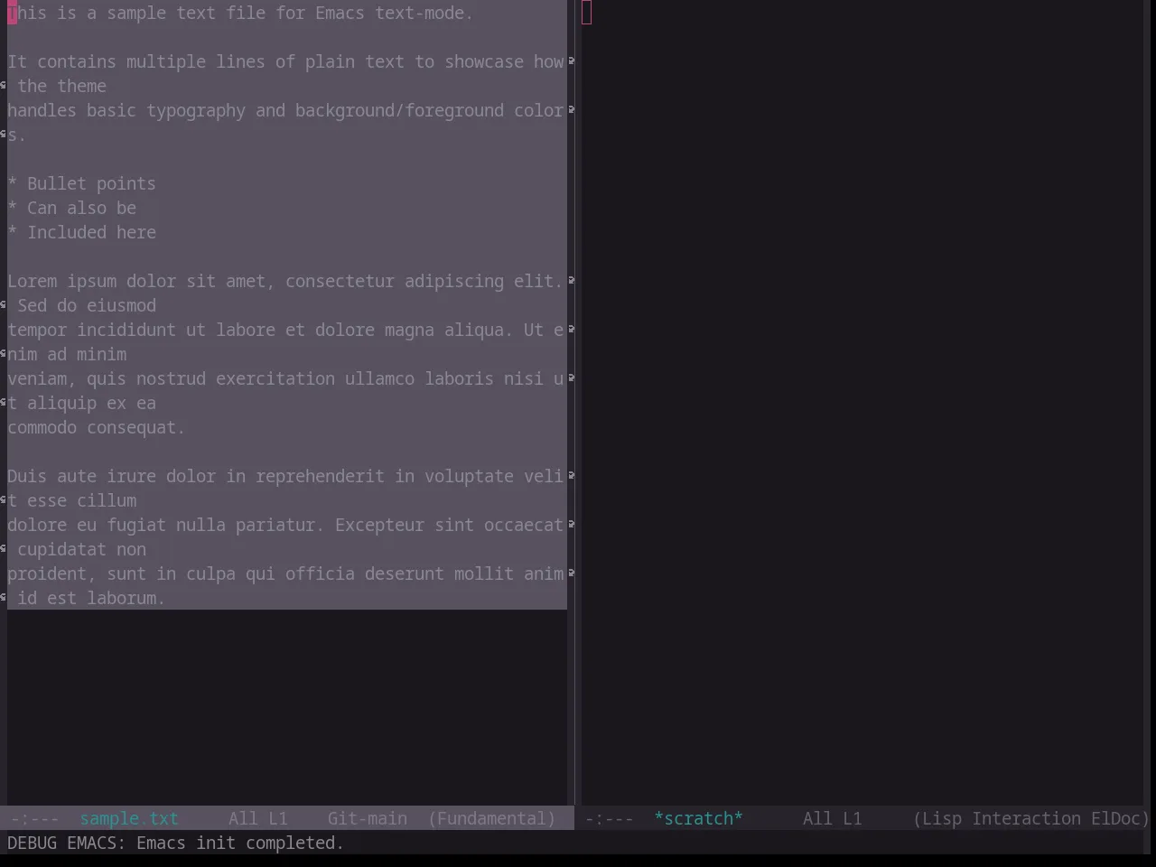 Base16 Atelier Cave Theme in fundamental-mode