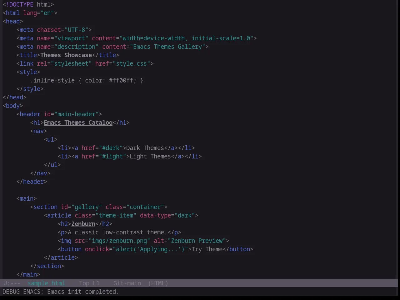 Base16 Atelier Cave Theme in html-mode