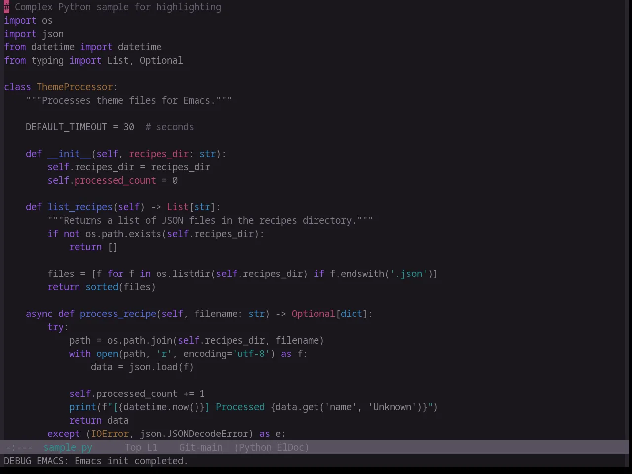 Base16 Atelier Cave Theme in python-mode