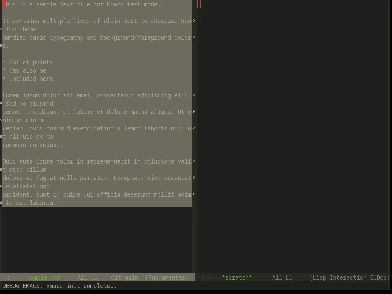 Base16 Atelier Dune Theme in fundamental-mode