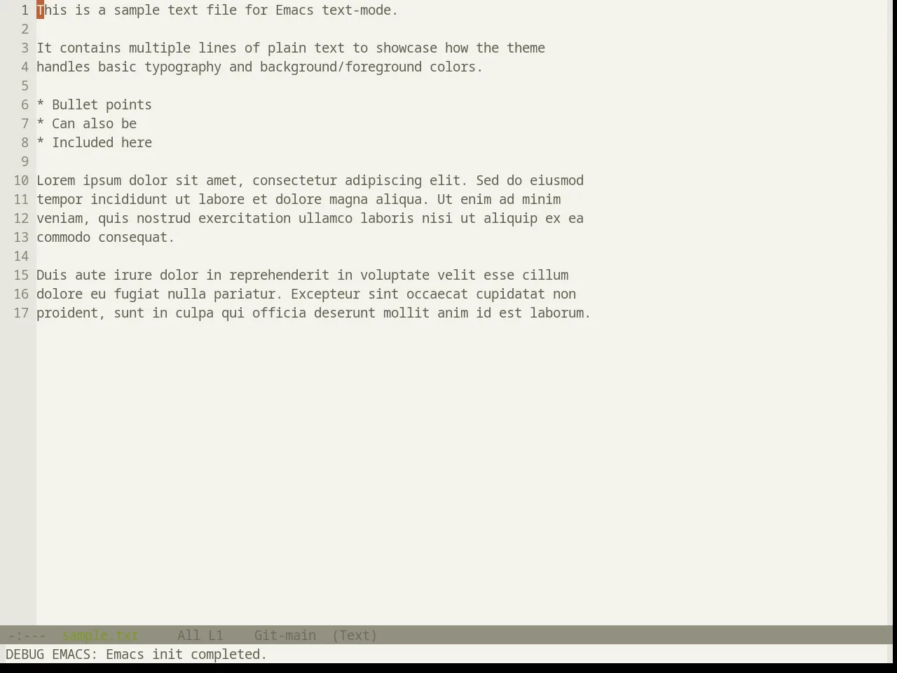 Base16 Atelier Estuary Light Theme in text-mode