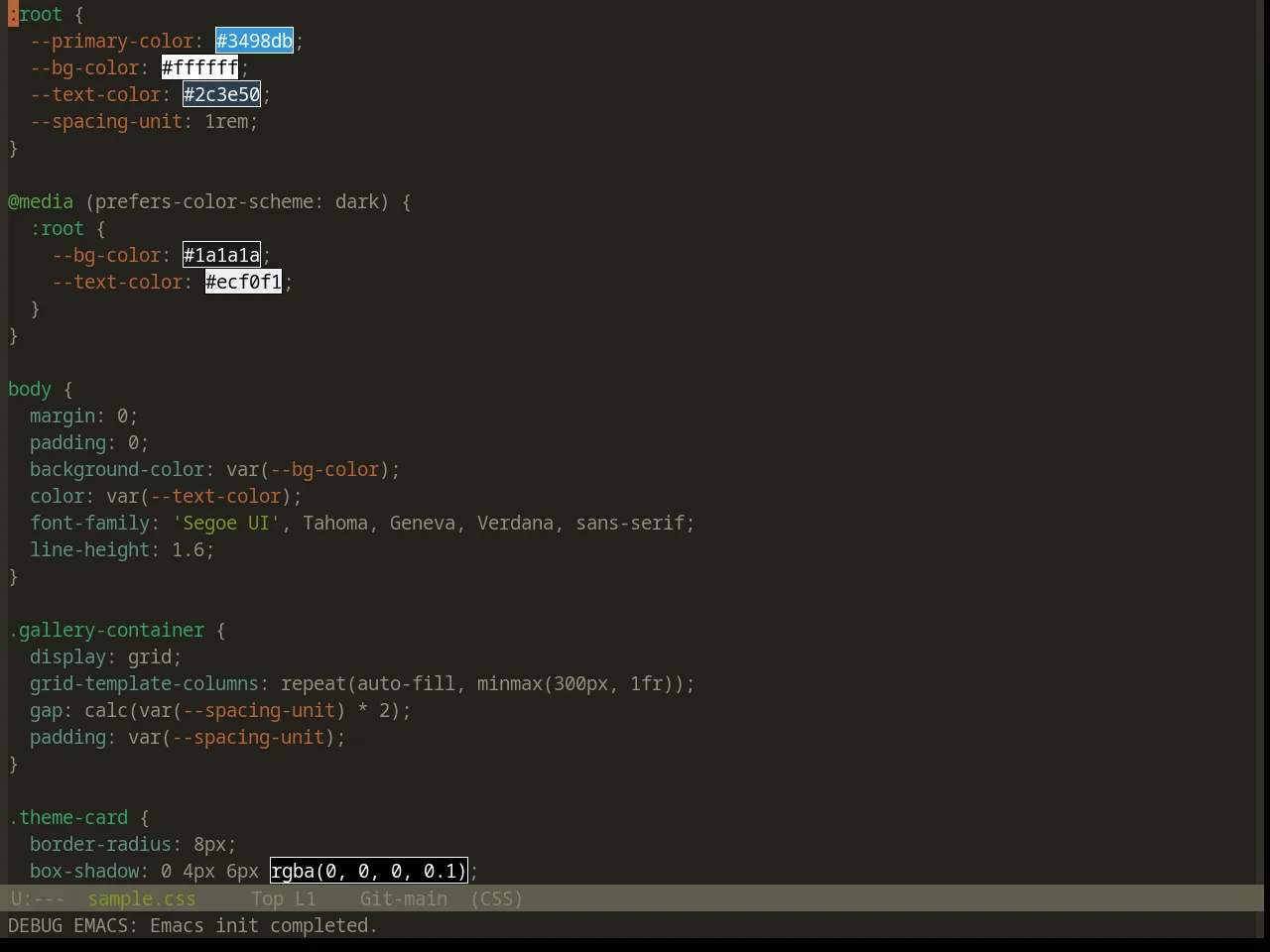 Base16 Atelier Estuary Theme in css-mode
