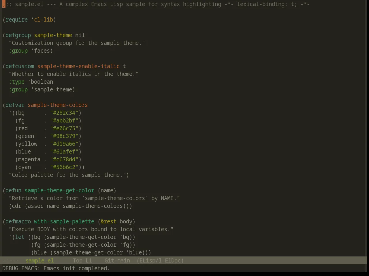 Base16 Atelier Estuary Theme in emacs-lisp-mode