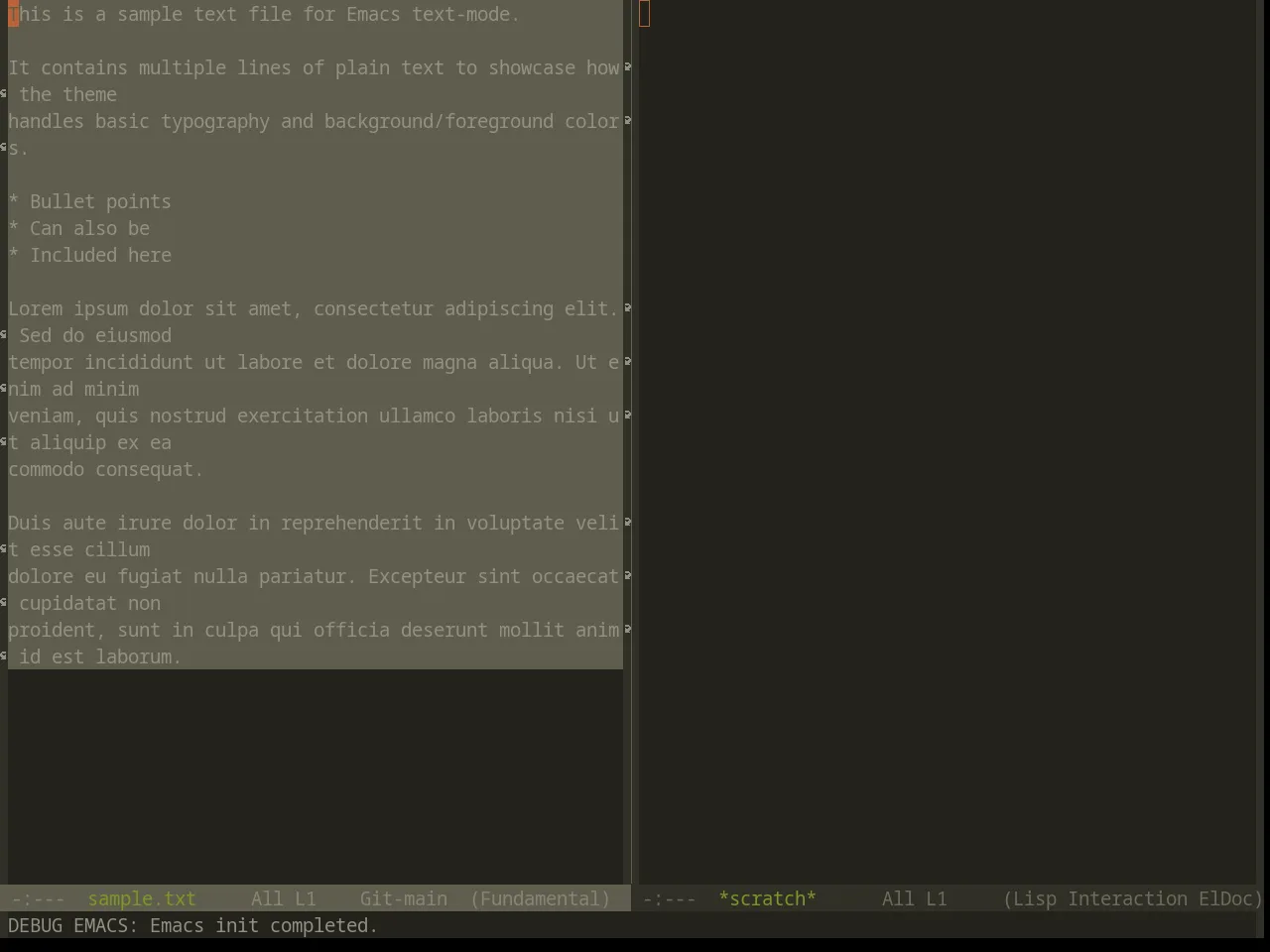 Base16 Atelier Estuary Theme in fundamental-mode