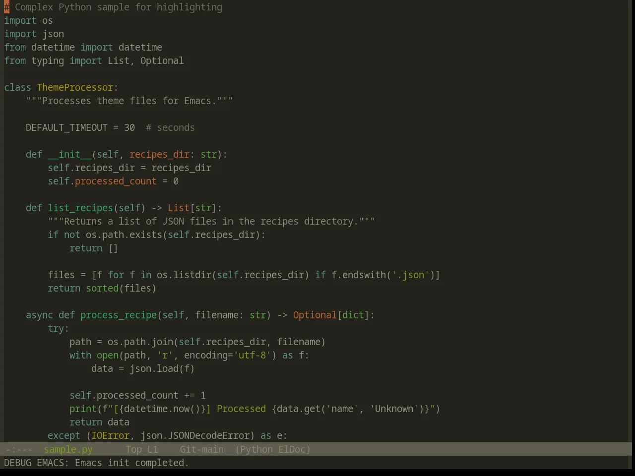 Base16 Atelier Estuary Theme in python-mode