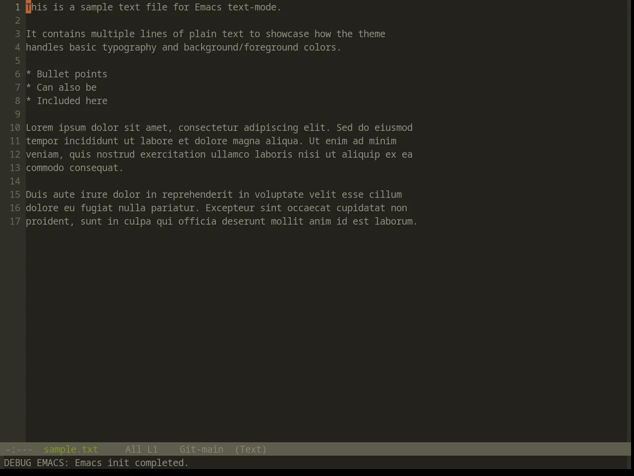 Base16 Atelier Estuary Theme in text-mode