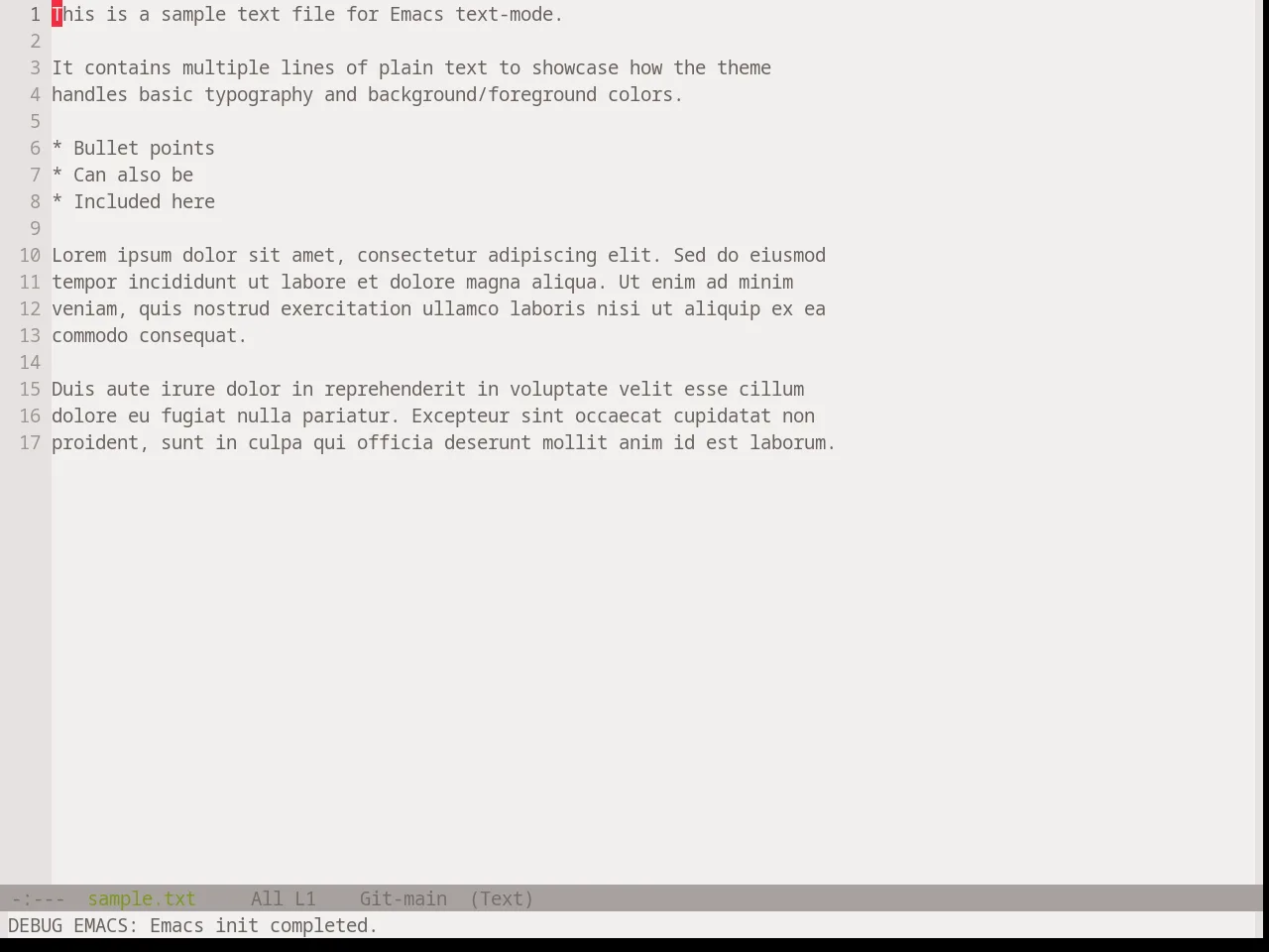 Base16 Atelier Forest Light Theme in text-mode