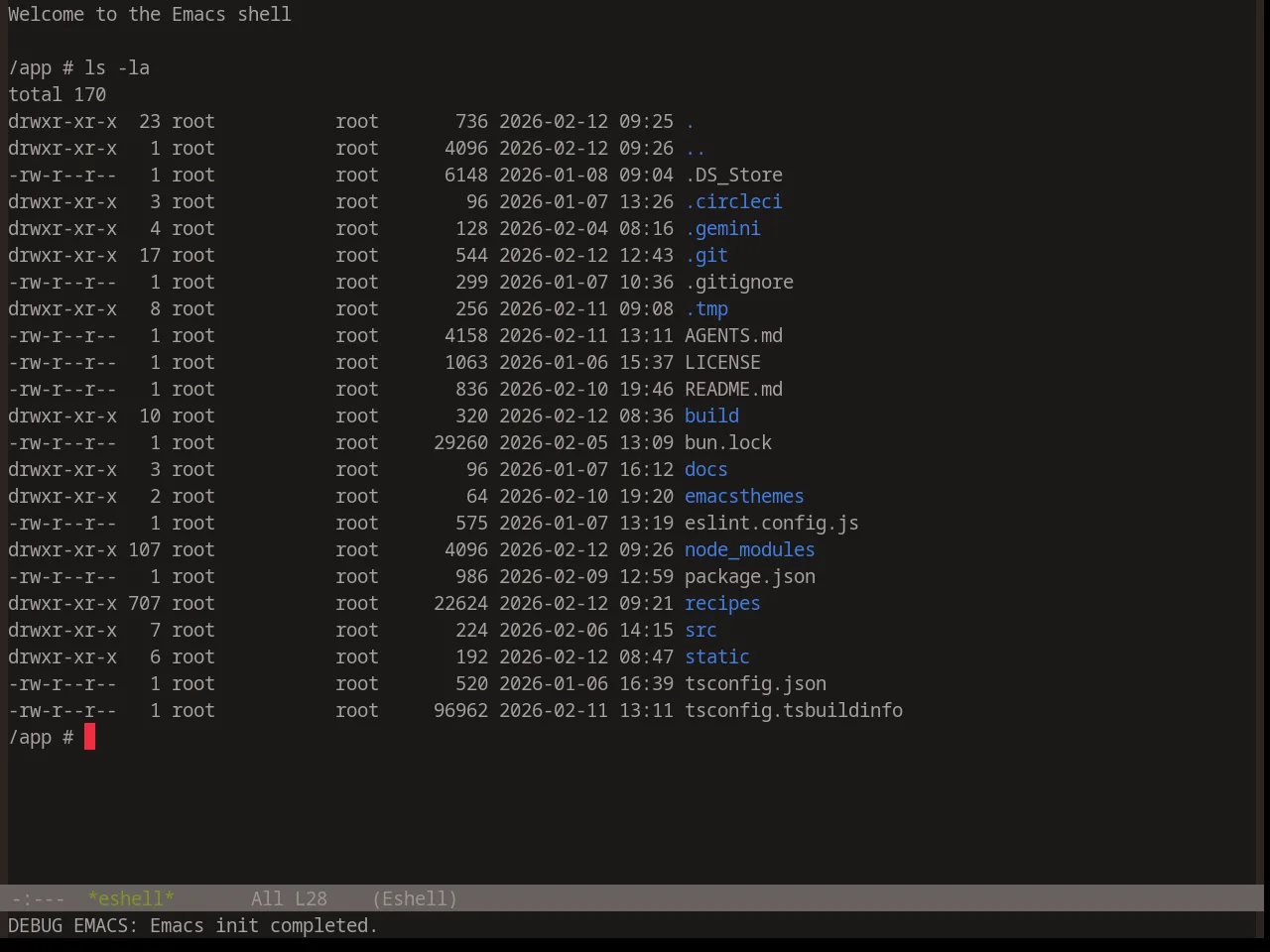 Base16 Atelier Forest Theme in eshell