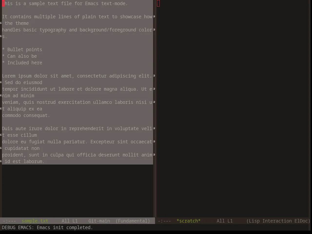 Base16 Atelier Forest Theme in fundamental-mode