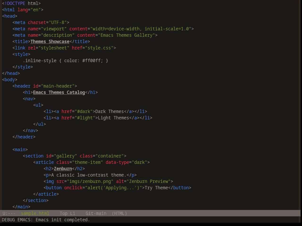 Base16 Atelier Forest Theme in html-mode