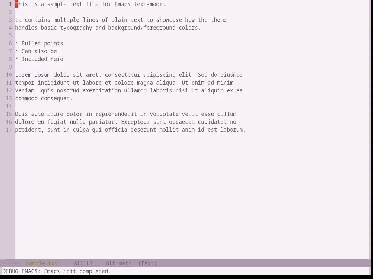 Base16 Atelier Heath Light Theme in text-mode