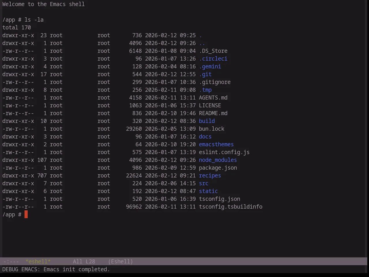 Base16 Atelier Heath Theme in eshell