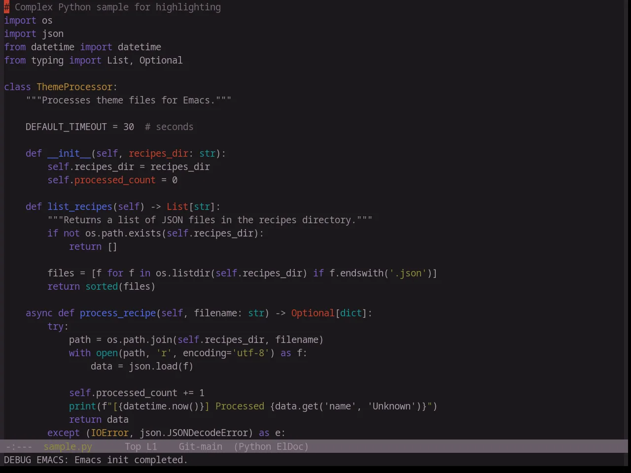 Base16 Atelier Heath Theme in python-mode
