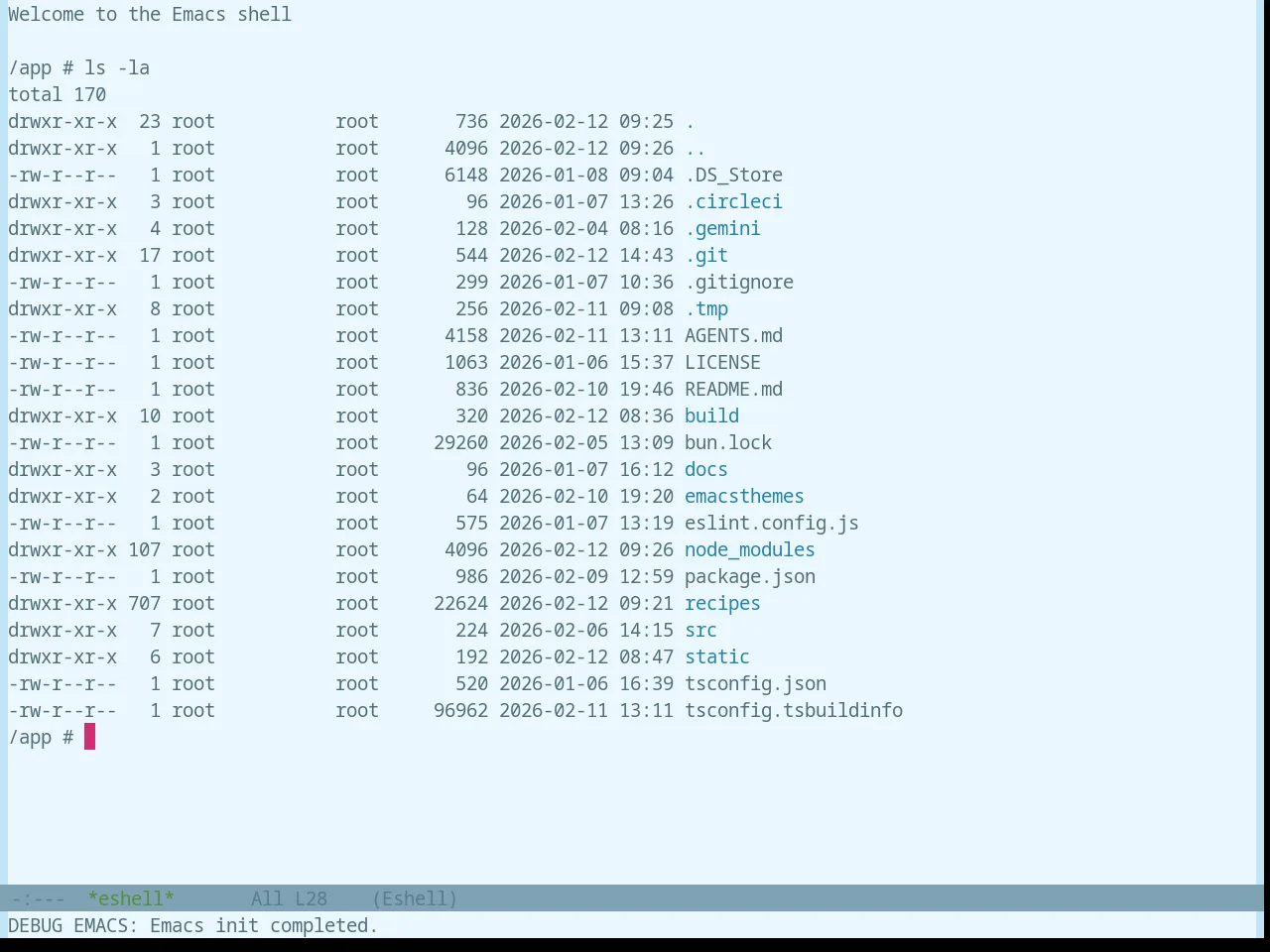 Base16 Atelier Lakeside Light Theme in eshell