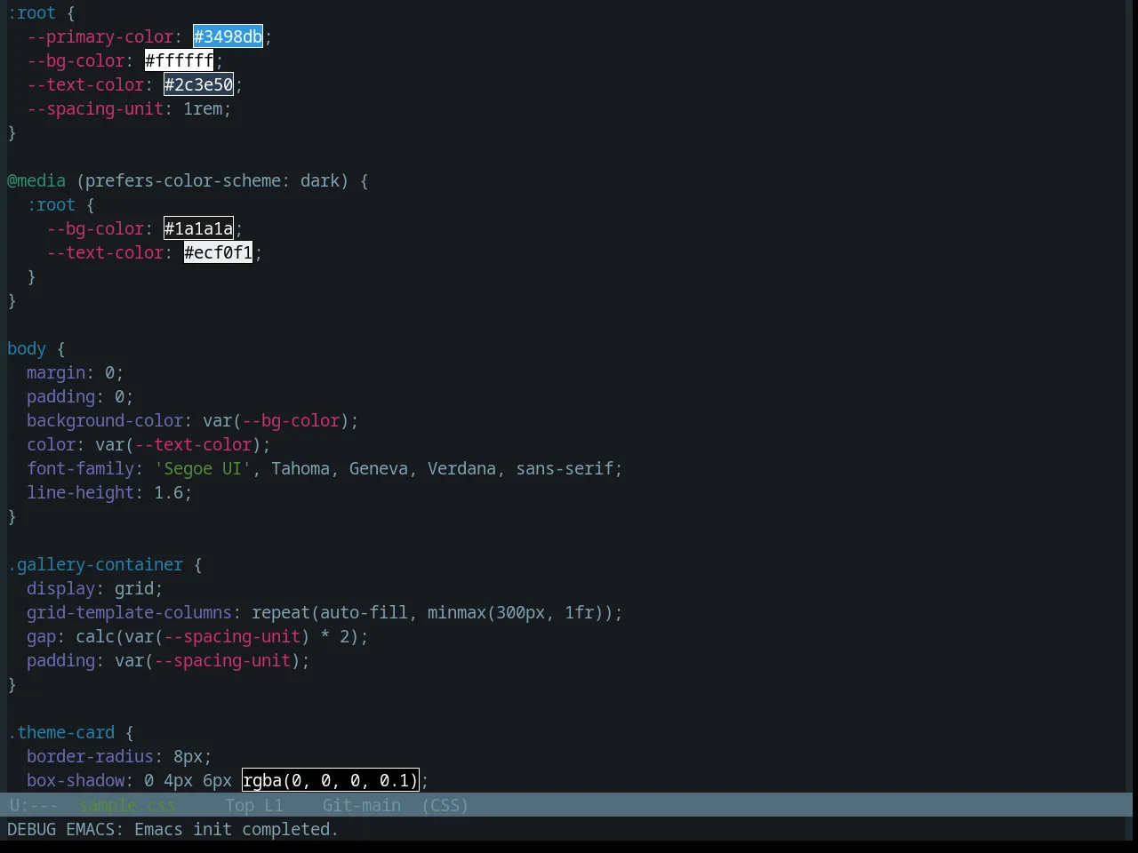 Base16 Atelier Lakeside Theme in css-mode