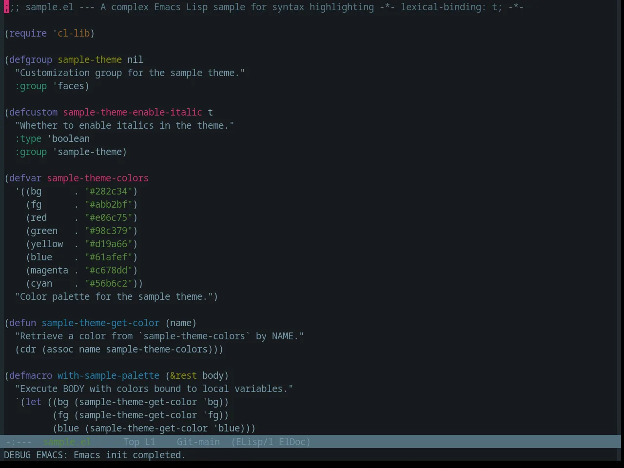 Base16 Atelier Lakeside Theme in emacs-lisp-mode
