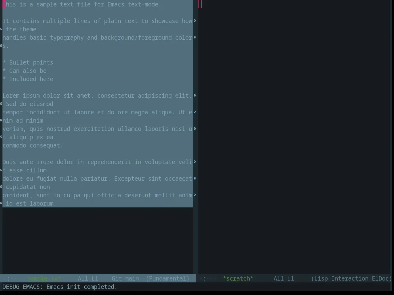 Base16 Atelier Lakeside Theme in fundamental-mode