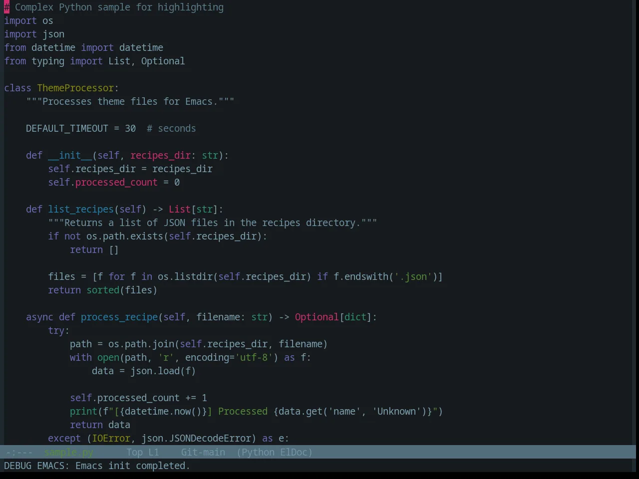 Base16 Atelier Lakeside Theme in python-mode