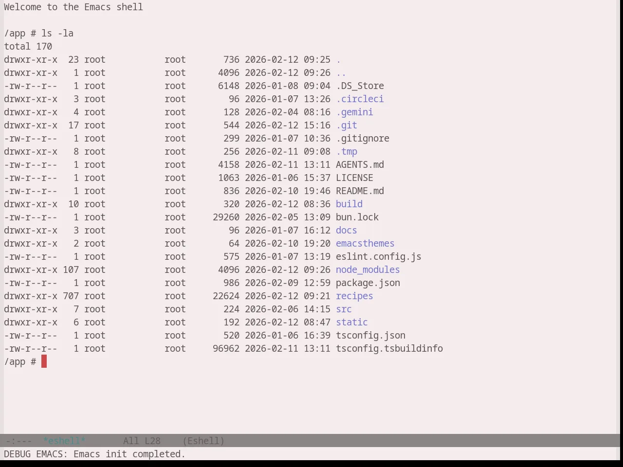 Base16 Atelier Plateau Light Theme in eshell