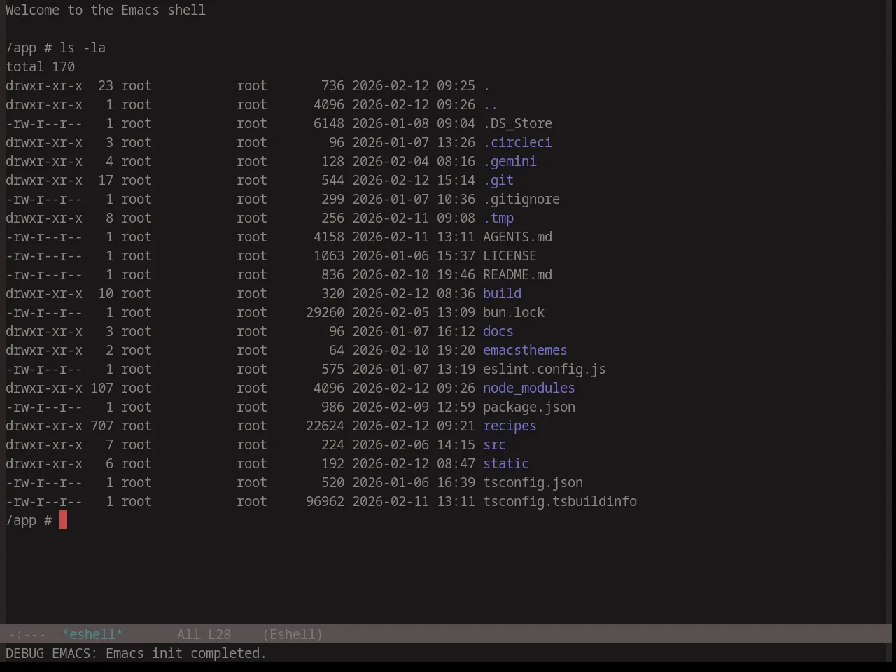 Base16 Atelier Plateau Theme in eshell