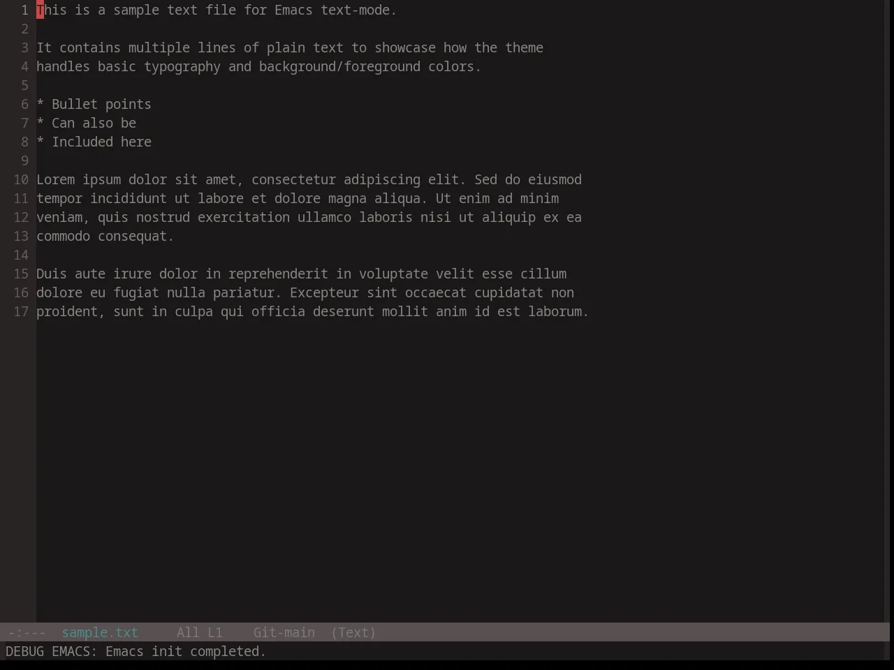 Base16 Atelier Plateau Theme in text-mode
