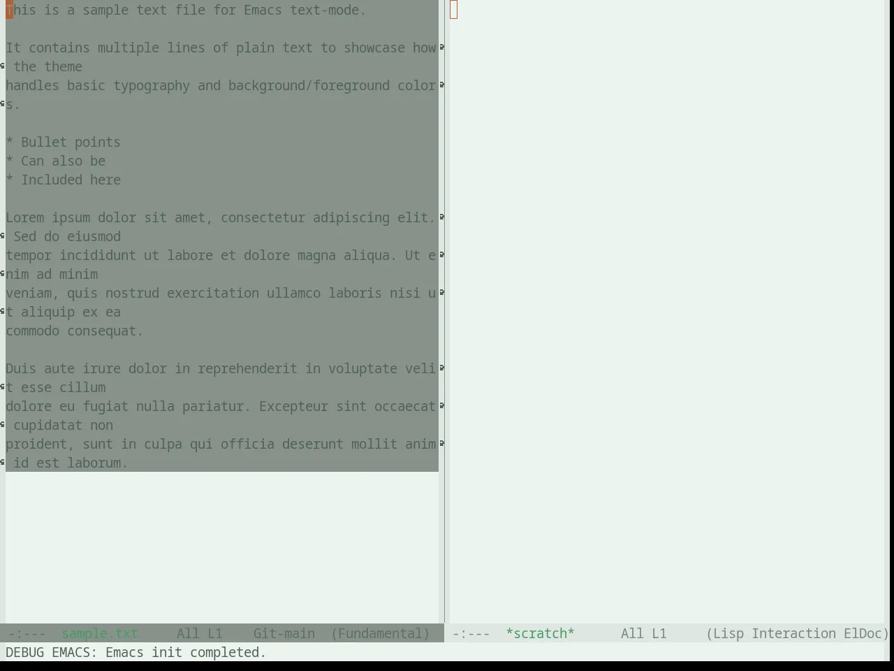 Base16 Atelier Savanna Light Theme in fundamental-mode