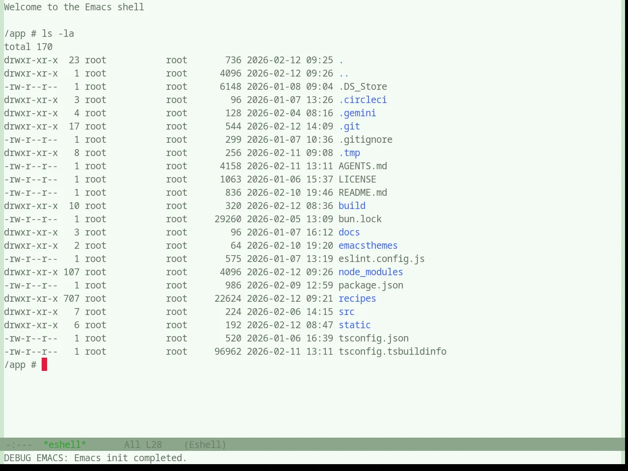 Base16 Atelier Seaside Light Theme in eshell