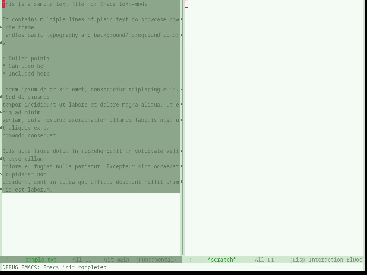 Base16 Atelier Seaside Light Theme in fundamental-mode