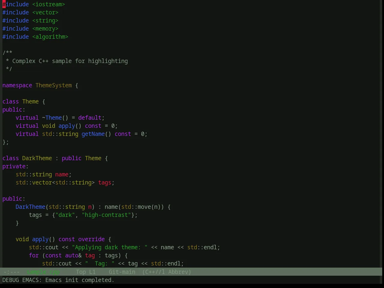 Base16 Atelier Seaside Theme in c++-mode