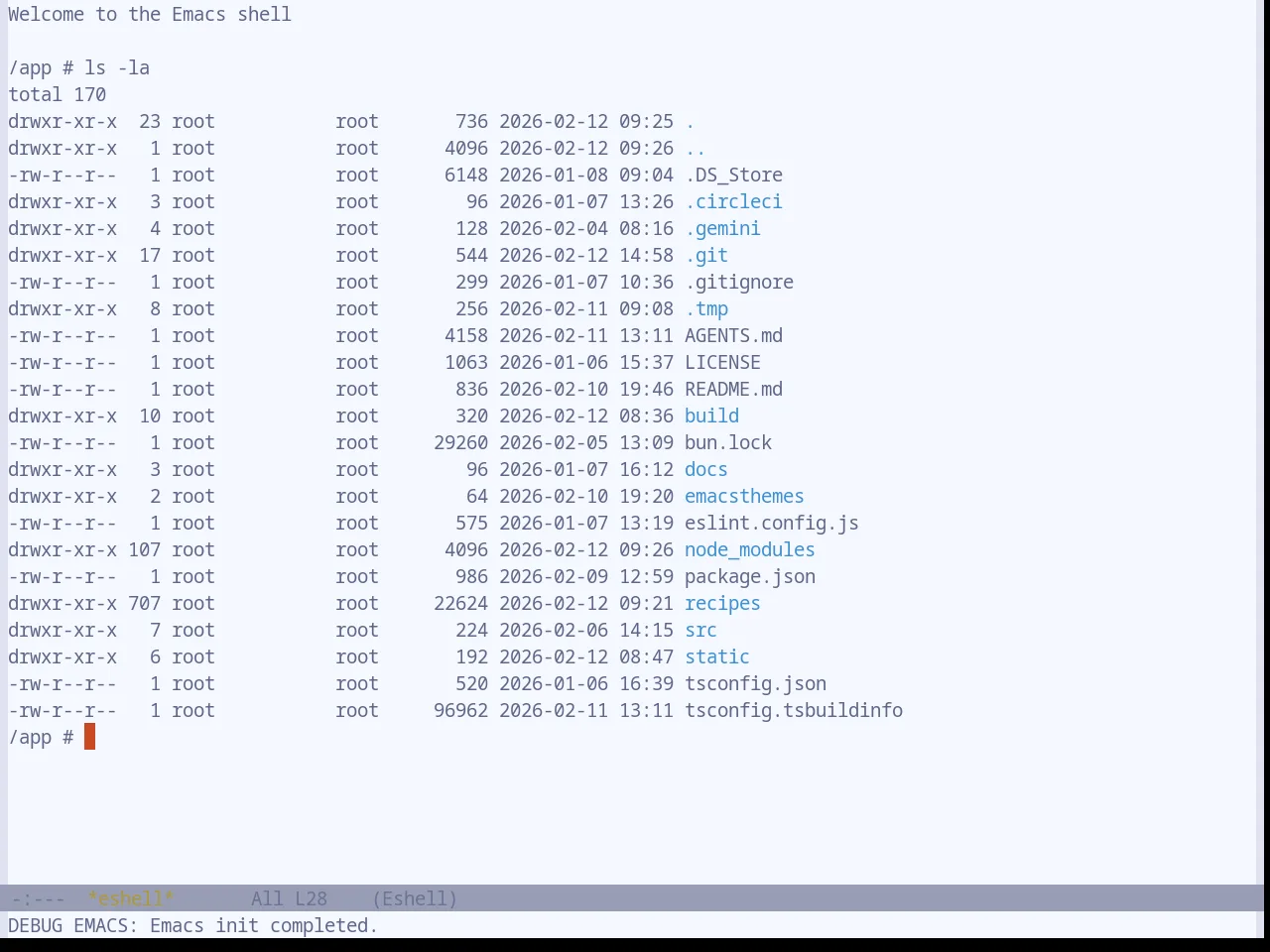 Base16 Atelier Sulphurpool Light Theme in eshell