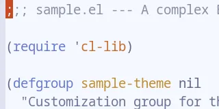 Preview of Base16 Atelier Sulphurpool Light Theme theme