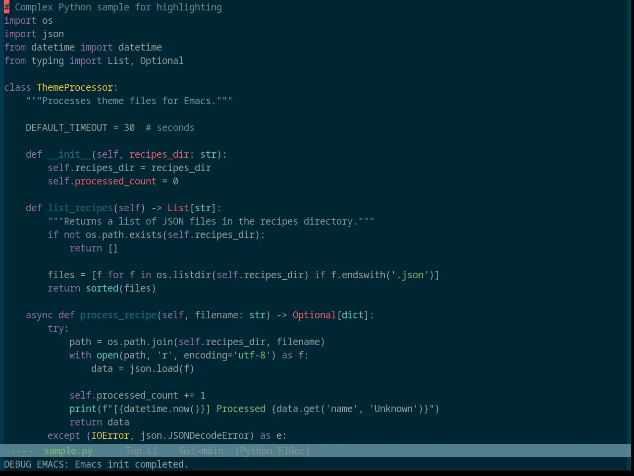 Base16 Atlas Theme in python-mode