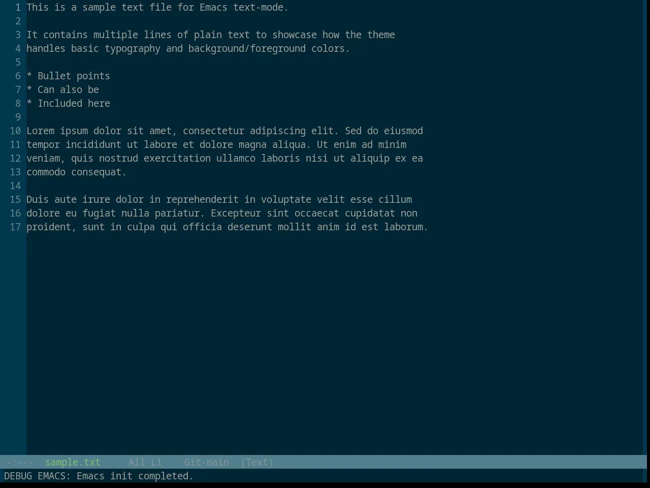 Base16 Atlas Theme in text-mode