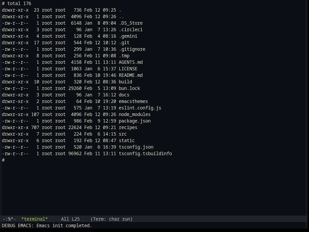 Base16 Ayu Dark Theme in term