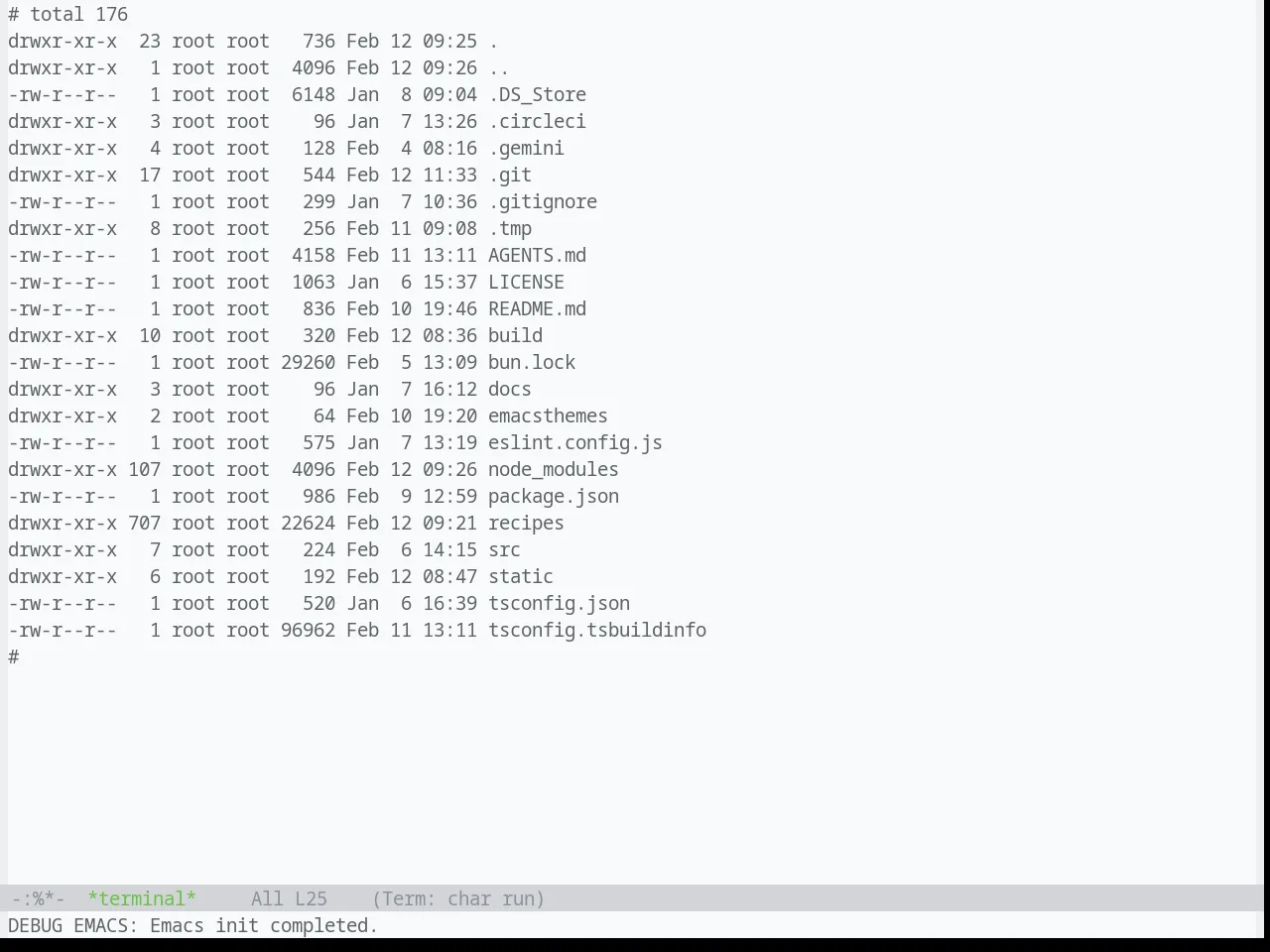 Base16 Ayu Light Theme in term
