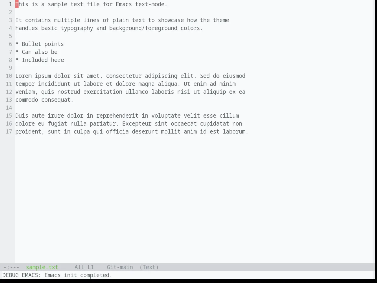 Base16 Ayu Light Theme in text-mode