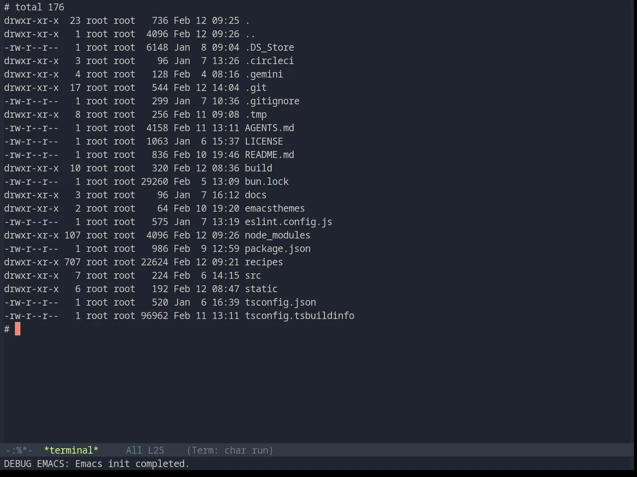 Base16 Ayu Mirage Theme in term