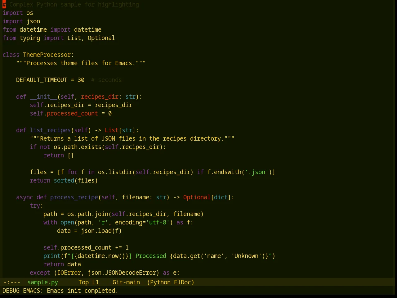 Base16 Aztec Theme in python-mode