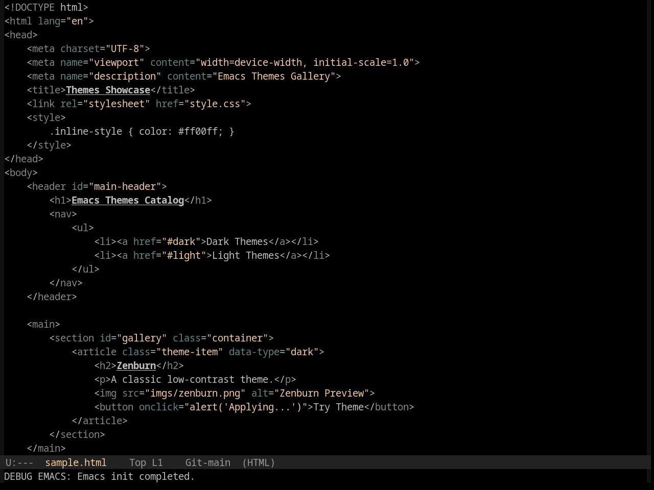 Base16 Black Metal Bathory Theme in html-mode