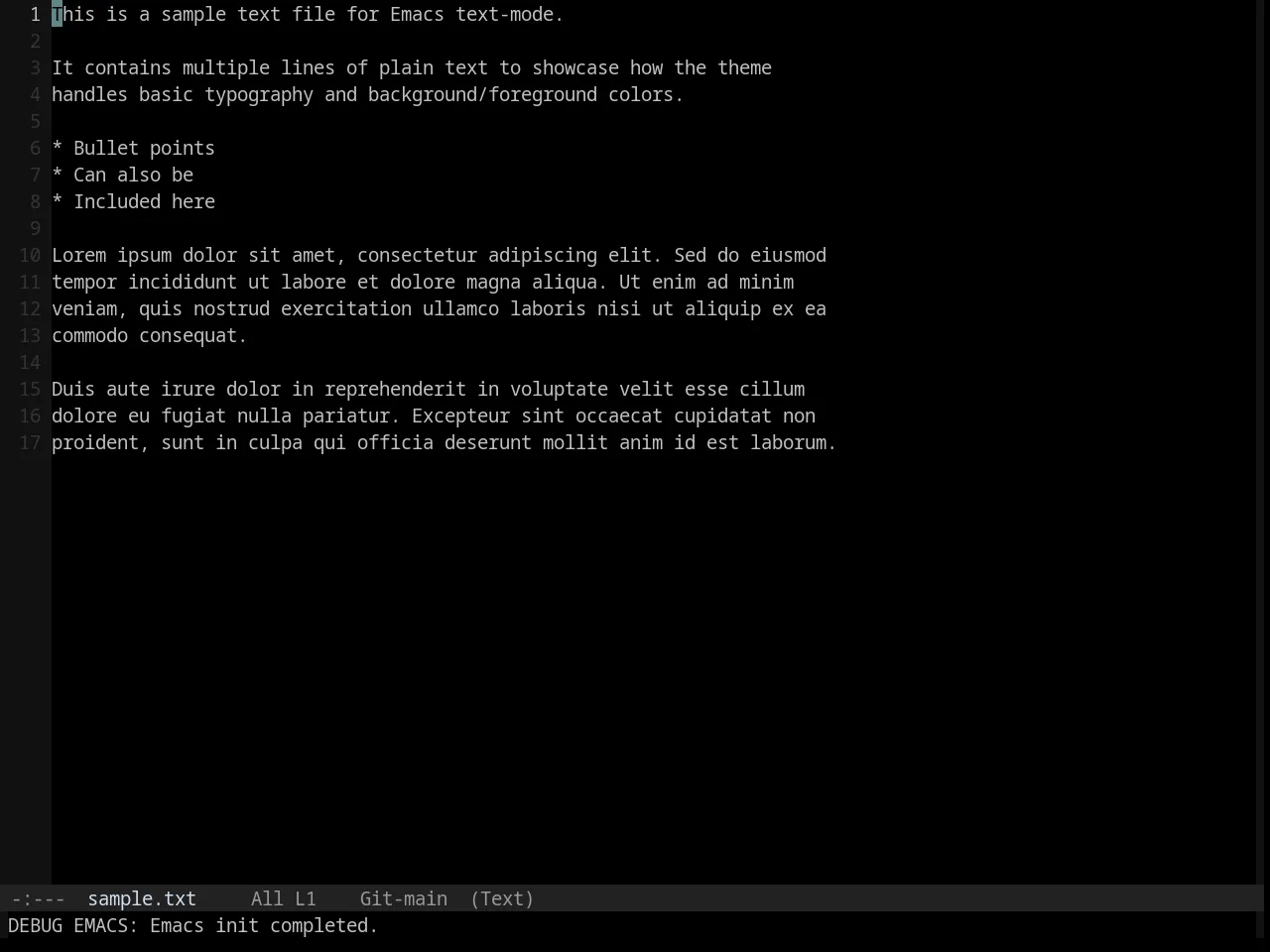 Base16 Black Metal Dark Funeral Theme in text-mode