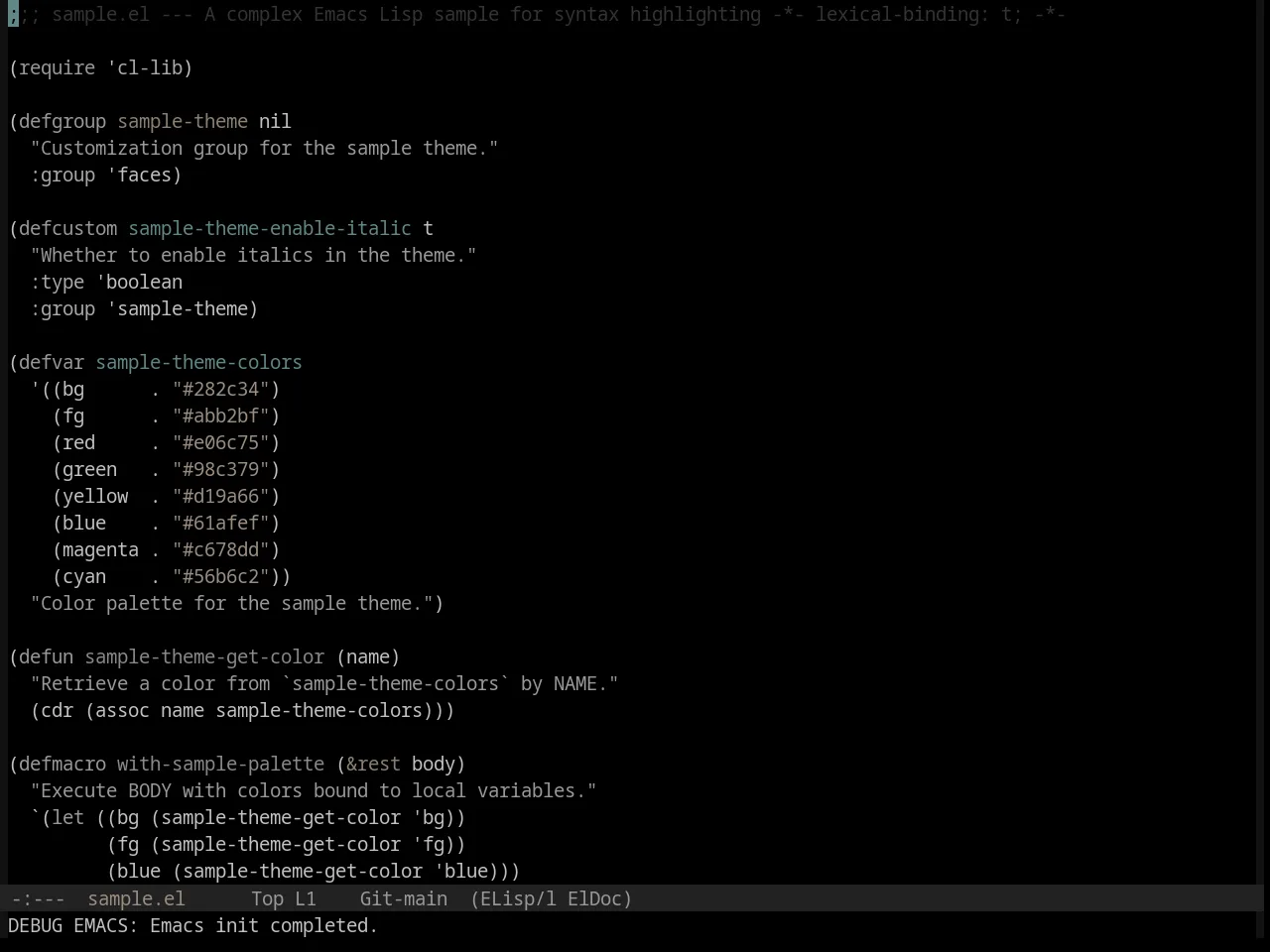 Base16 Black Metal Gorgoroth Theme in emacs-lisp-mode