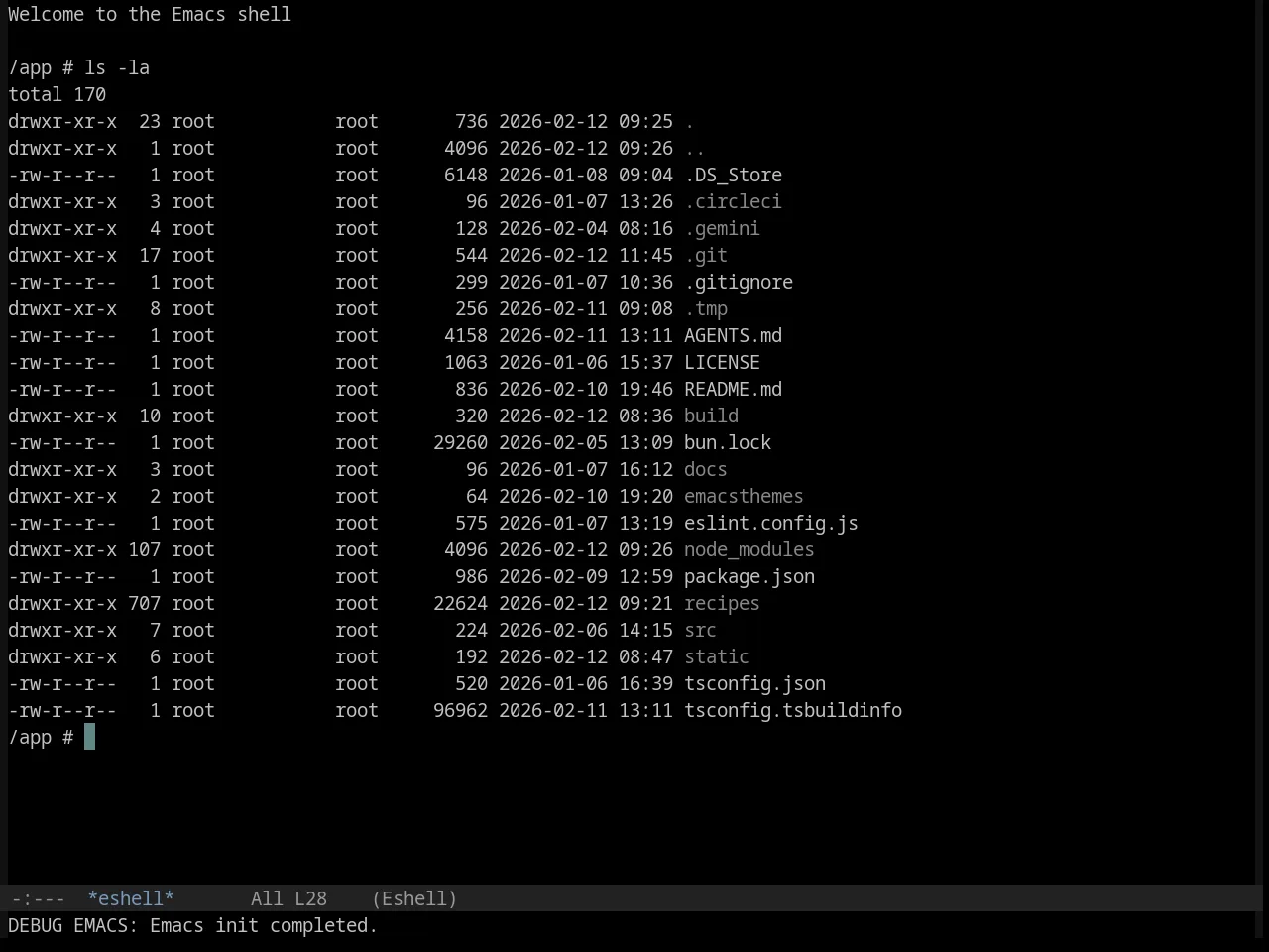 Base16 Black Metal Immortal Theme in eshell