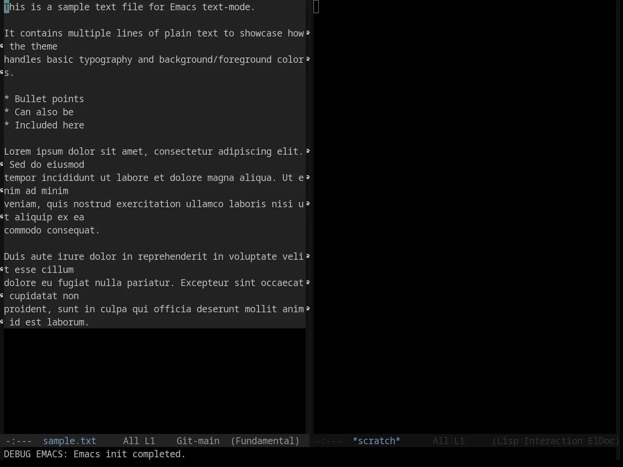 Base16 Black Metal Immortal Theme in fundamental-mode