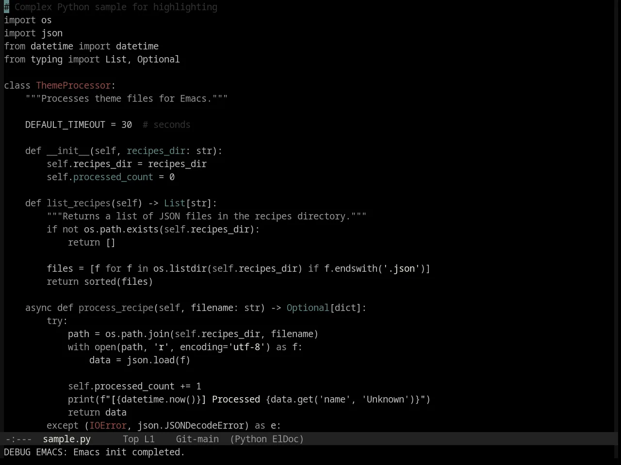 Base16 Black Metal Khold Theme in python-mode