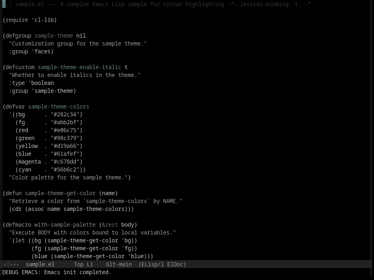Base16 Black Metal Marduk Theme in emacs-lisp-mode