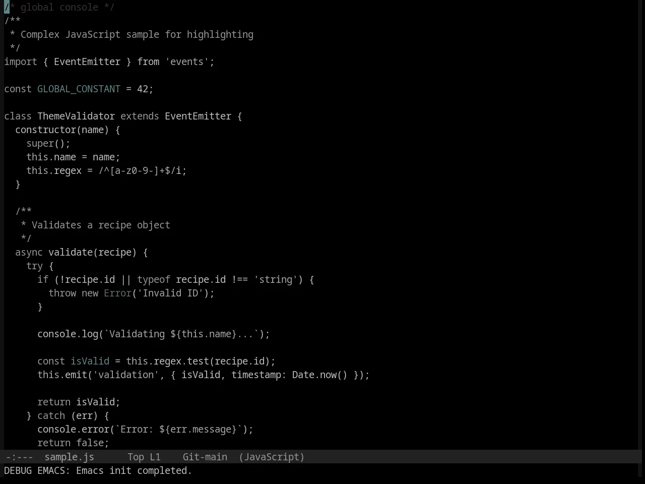 Base16 Black Metal Marduk Theme in javascript-mode