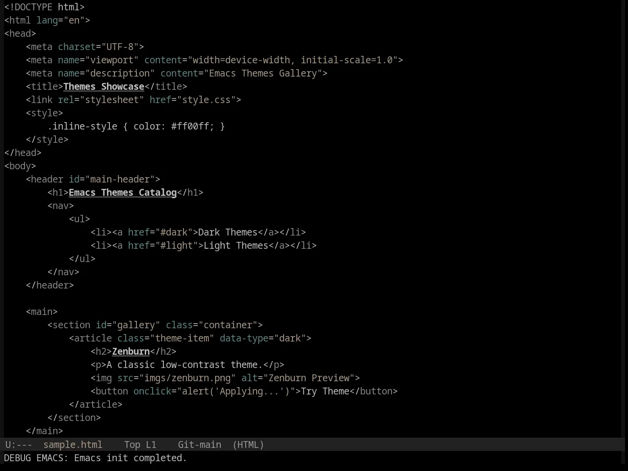 Base16 Black Metal Nile Theme in html-mode