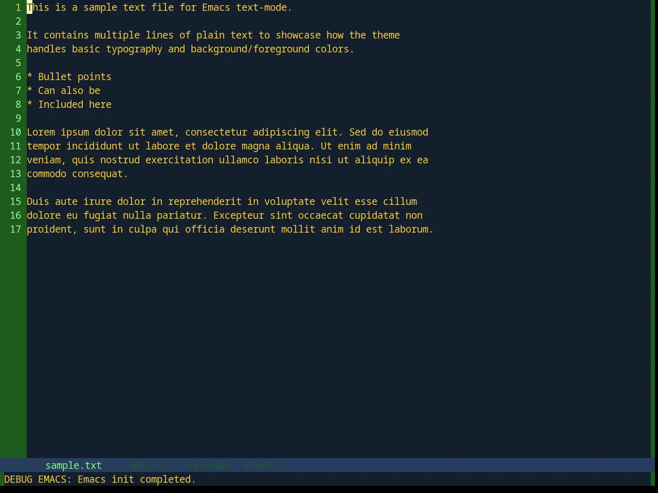 Base16 Blueforest Theme in text-mode