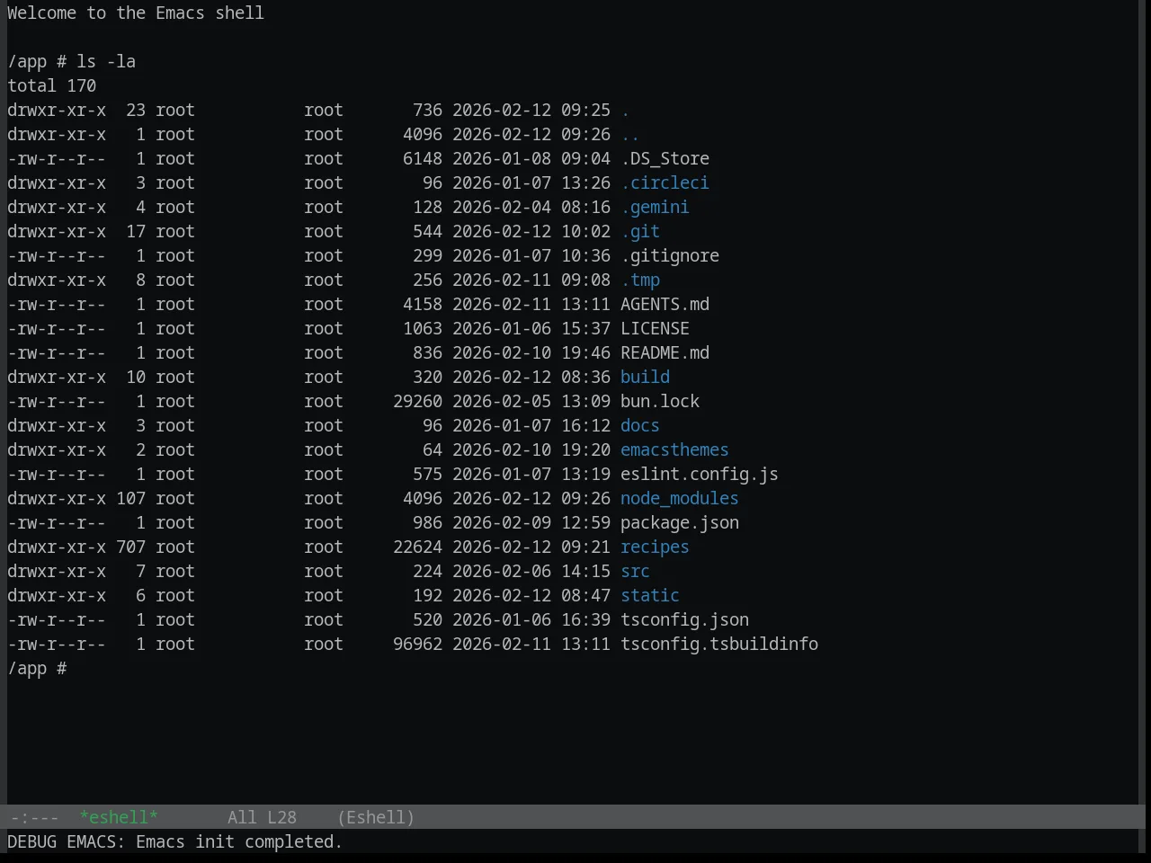 Base16 Brewer Theme in eshell